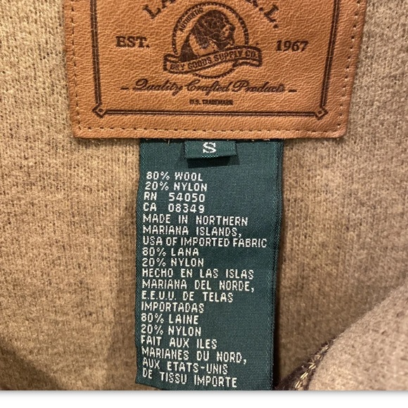 Ralph LAUREN BROWN Wool TRENCH COAT nylon TAN Hood COAT HORN BUTTONS big pockets - Picture 3 of 12